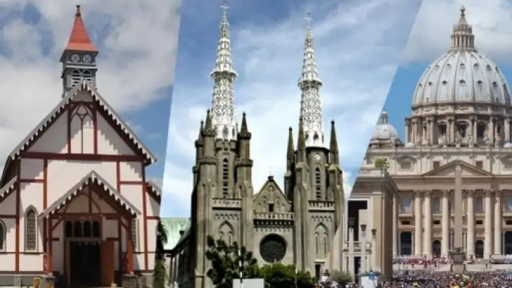 Beda Bangunan Gereja Katolik dan Kristen Simak Disini