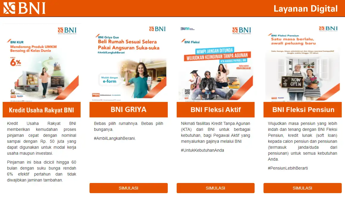 3 Tabel Pinjaman Bank BNI Baru 2025 10 Menit Cair
