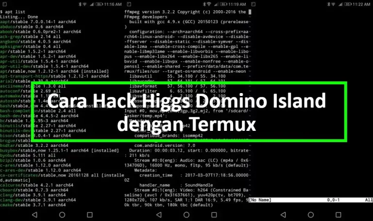 Cara Hack Higgs Domino Island dengan Termux