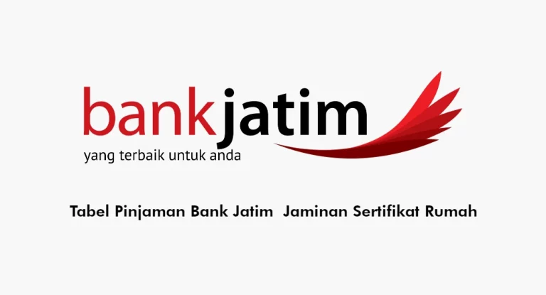 4 Tabel Pinjaman Bank Jatim Jaminan Sertifikat Rumah