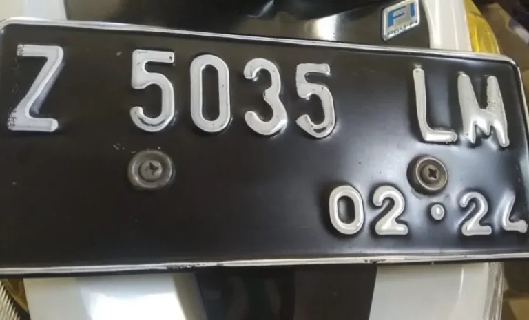 Biaya Ganti Plat Motor