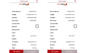 bukti transfer bank jatim