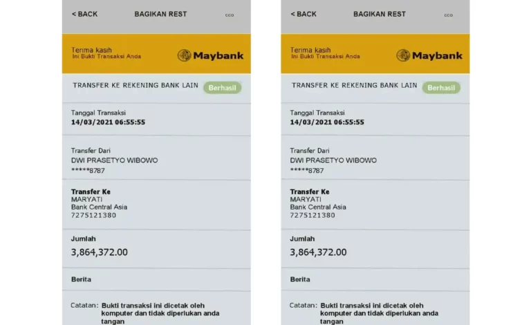 Bukti Transfer Maybank
